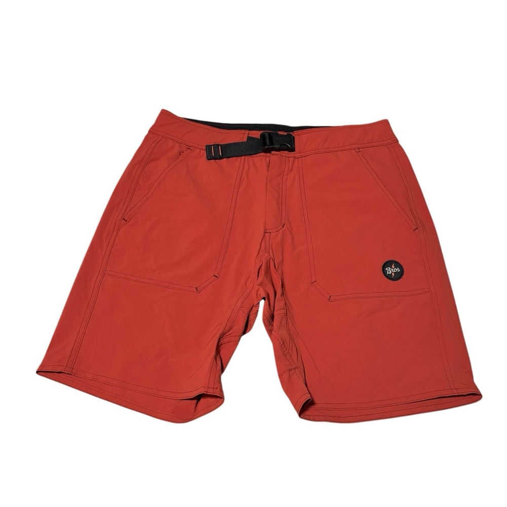 Howler Brothers Men's Outdoor Active Performance Shorts Orange Size 32‎ x 8.5